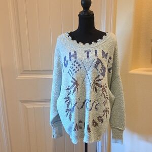 Urban Outfitters Brighton Oversized Crew Neck Sweater, Size M